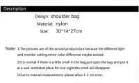 Bolso de algodón acolchado para mujer, bolsa de hombro de gran capacidad, a la moda, de diseñador, de lujo - details 0