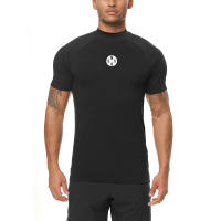 Camiseta de Entrenamiento de Verano para Hombres Cuello Redondo, Material de Poliéster, Estilo Casual de Moda para Gimnasio - details 2
