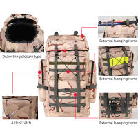 Mochila de Montañismo para escalada al aire libre, gran capacidad, para acampar, senderismo, equipaje, mochila deportiva, paquete táctico de viaje - details 5