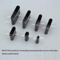 Herramienta de perforación de cuero oblato para correa de reloj, molde de corte hecho a mano, troqueles, fabricación de correas de cinturón DIY, perforadora de agujeros, herramientas de artesanía de cuero, 1PC - details 0