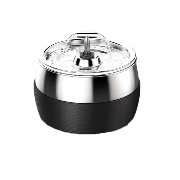Dispensador de Alimentos para Mascotas Automático de Acero Inoxidable Capacidad Grande 3L - 1