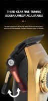 Kemei-cortadora de pelo profesional para peluquero, cortadora eléctrica inalámbrica, recargable, 9000RPM, Máquina para cortar cabello, Kit de aseo - details 3