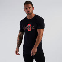 Camiseta Deportiva de Algodón para Hombres Manga Suelta, Impresión Fresca de Verano, Moda Fitness - details 12
