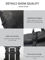 Heroic Knight-mochila enrollable impermeable para hombre y mujer, morral de viaje expandible con carga USB, bolso para portátil de gran capacidad - details 20