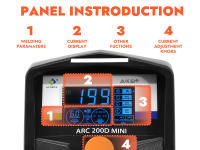 HITBOX Soldadora Inversora IGBT 2 en 1 de 200A con Pantalla LCD – Máquina de Soldar por Electrodo con Hot Start, Arc Force y ARC200D para Uso Doméstico - details 10
