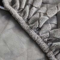 Funda de Cama de Terciopelo Jacquard Protector de Cabeza y Lado de Cama con Elástico Material Poliéster Resistente al Polvo para Decoración de Hogar y Hotel - details 3