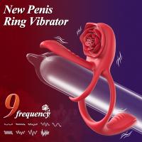 Anillo vibrador para pene Rose con 10 vibraciones, estimulador de clítoris y punto G, juguete sexual para parejas adultas, para hombres. - details 12