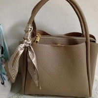 Bolsos de hombro con cintas simples para mujer, bandoleras versátiles de cuero PU de alta capacidad, novedad - details 1