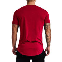 Camiseta Deportiva de Algodón para Hombres Manga Suelta, Impresión Fresca de Verano, Moda Fitness - details 9
