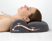 Almohada ortopédica de espuma viscoelástica, cojín Cervical ergonómico, almohada de masaje para dormir, alivio del dolor de cuello, cojín de rebote lento, ropa de cama - details 2
