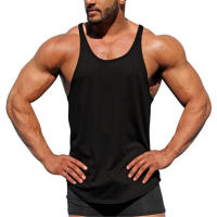 Men Gym Clothing Bodybuilding Suspenders Tank Top Casual Sport Sleeveless Shirt Fitness Muscle Sportswear Cotton Breathable Vest - details 3