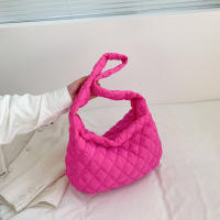 Bolso de hombro de nailon Vintage para mujer, bandolera informal impermeable, bolso Hobo acolchado de gran capacidad - details 17