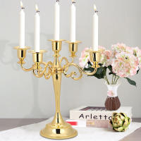 Candelabros de mesa de Metal, soporte de vela para boda, mesa de comedor, fiesta de Navidad, decoración del hogar - details 8