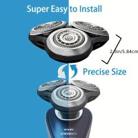 Cabezal de afeitado de repuesto para afeitadoras eléctricas de la serie SH90, Compatible con S8950, S9311, S9321, S9511, S9531, S9721/84, Etc. - details 3