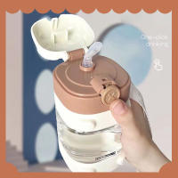 Botella de agua con pajita, bonitas botellas de agua para niños, escuela, niñas, niños, tirantes portátiles al aire libre, botella de agua sin BPA para niños - details 13