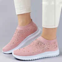 Crystal Breathable Mesh Sneaker Shoes for Women Comfortable Soft Bottom Flats Plus Size 43 Non Slip Casual Shoes Woman - details 5