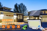 Luz Solar para exteriores con Sensor de movimiento, 318LED, impermeable IP65, luz de seguridad para jardín, garaje y patio - details 0
