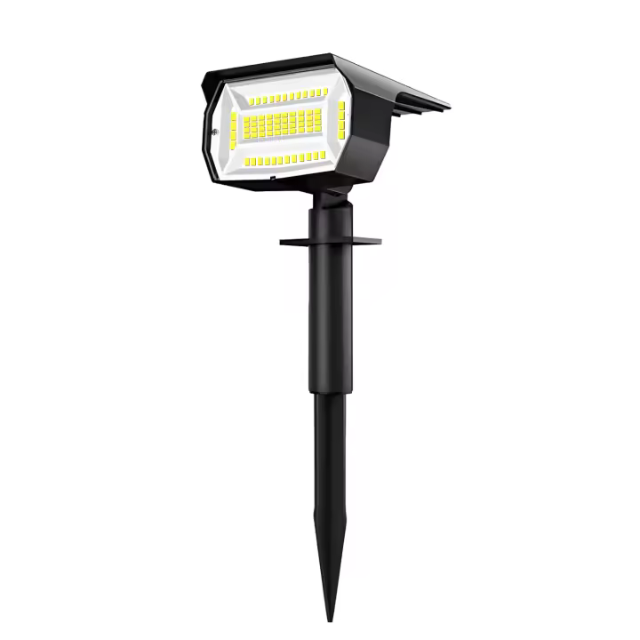 Luces LED impermeables para exteriores, iluminación de pared alimentada por energía Solar para puerta delantera, patio trasero, garaje, 72 LED, IP65, 3 modos - 1