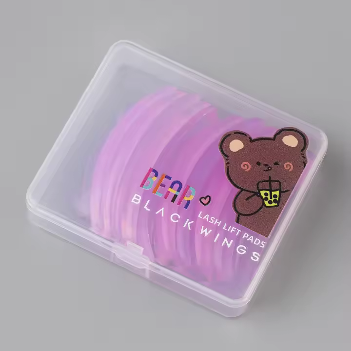 The Bear-almohadillas para levantar pestañas, rizador permanente de pestañas, 5 tamaños, varillas para elevador de pestañas, herramienta de belleza de maquillaje de silicona - 1