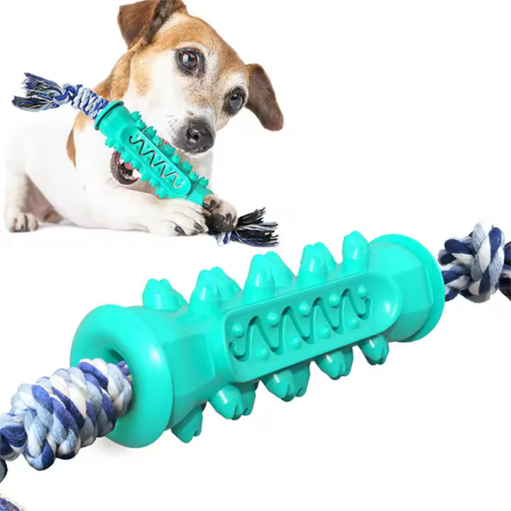 Cepillo de Dientes para Perros Juguete Masticable Duradero Limpieza Dental Suave - 1