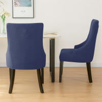 Funda elástica para silla de comedor, fundas para sillas de LICRA Jacquard, respaldo alto elástico, sillones inclinados, para cocina de Hotel, 1 ud. - details 64