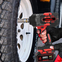 ONEVAN-llave de impacto eléctrica sin escobillas, 2800N.M de torsión, 5 velocidades, destornillador inalámbrico, herramienta eléctrica para juego de pines de batería Makita - details 9