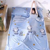 Saco de dormir antisuciedad de algodón 100% para Hotel, Sábana suave de viaje individual doble, saco de dormir portátil de viaje para adultos - details 20