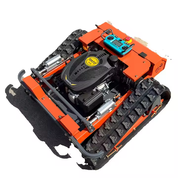 Robot cortacésped inteligente Cortacésped por control remoto con orugas Cumple con la certificación nacional europea España Equipo especializado para cortar el césped - 1