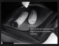 1 bolsa de deportes nueva, bolsa de fitness para natación con separación en seco y húmedo, bolso de viaje de gran capacidad para hombres y mujeres, bolsa de almacenamiento multifuncional para almacenamiento de zapatos independiente - details 7