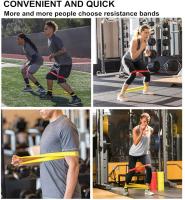 Bandas de resistencia premium Entrenamiento de fuerza mejorado para desarrollar músculos Solución versátil de gimnasio en casa para fitness Yoga Pilates - details 24