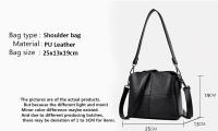 Bolso de hombro de hilo bordado para mujer, bolso cruzado de cuero PU, bolso de mensajero informal, para teléfono monedero, moda - details 0