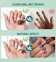 Nailpop 100 Uds esponjas para uñas para Ombre con 1 Uds bolígrafo para diseños de uñas accesorios para uñas degradados bloque de esponja reemplazable - details 4