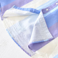 Camisa de cáñamo informal de moda con cuello vuelto de lino - details 9