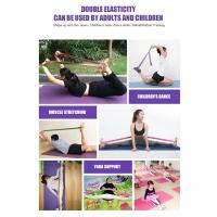 Bandas de resistencia para Yoga, bandas elásticas para entrenamiento de niños y adultos, gimnasio en casa, Pilato, ejercicio, danza, correa de tracción multisección, deportes de Fitness - details 1