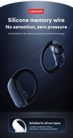 Nuevo Lenovo XT55 OWS Auriculares inalámbricos Bluetooth 5.4 Batería de larga duración Estéreo HIFI Música Alta calidad Cómodos auriculares Cancelación de ruido Juegos Modo dual Auriculares deportivos con micrófono Regalo de moda - details 5