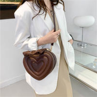 Bolsos de Hombro de Moda para Verano en Forma de Corazón para Mujeres Bolsos Bandolera de Cuero PU Vintage Casual Bolsos de Mano con Forro de Poliéster - details 12