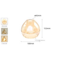 Reemplazo de pantalla de lámpara de vidrio Vintage E27, patrón de linterna de piña de diamante, cubierta de vidrio amarillo para iluminación colgante de arte, 42mm, E26 - details 7