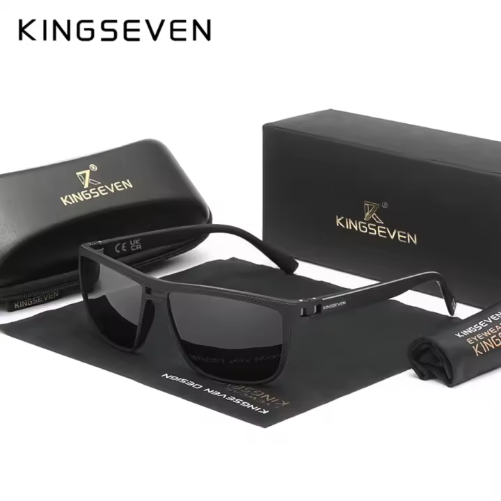 KINGSEVEN-gafas de sol polarizadas antideslizantes para hombre y mujer, protección ocular para conducir, UV400, TR90, de alta calidad, nuevo diseño - 1