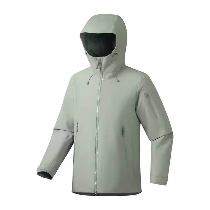 Chaqueta Impermeable LNGXO Unisex para Deportes al Aire Libre Cierre de Cremallera - 1