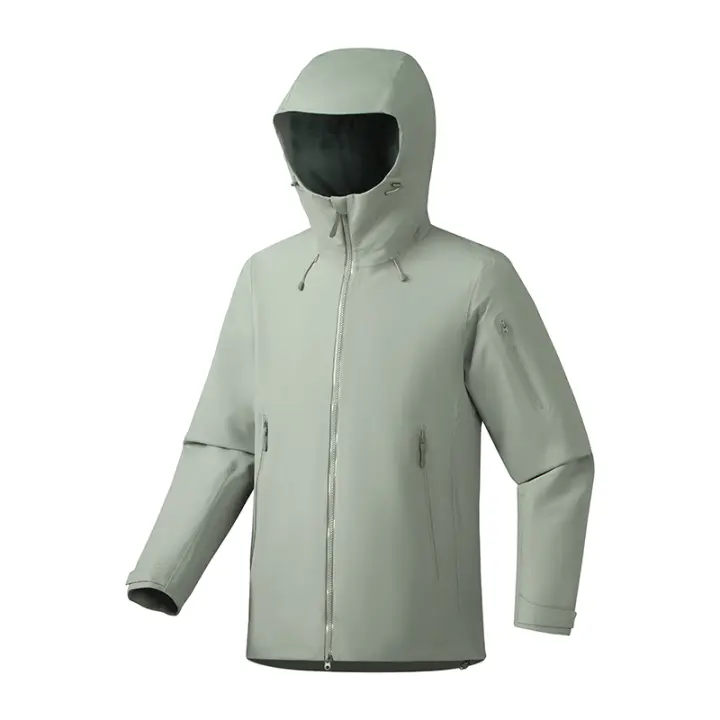 Chaqueta Impermeable LNGXO Unisex para Deportes al Aire Libre Cierre de Cremallera - 1