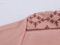 2025 mujeres botón frontal cuello en V manga larga bordado camisa Casual primavera blusa ropa de calle Blusas Mujer - details 4