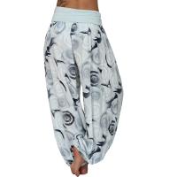 Pantalones sueltos para mujer Pantalones de pierna ancha con cintura Pantalones harén sueltos - details 8