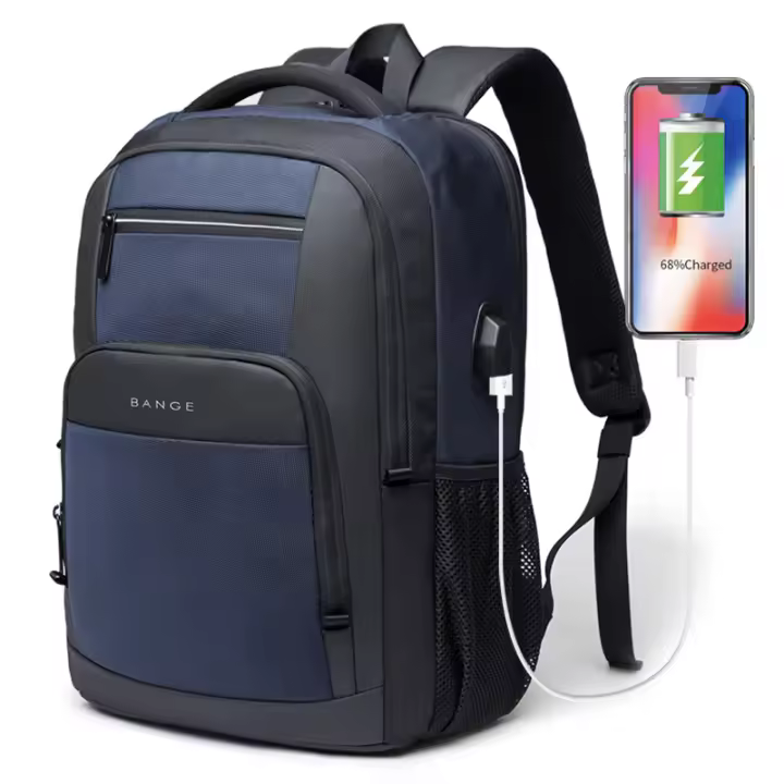 BANGE-mochila impermeable para hombre, bolsa de gran capacidad para ordenador portátil, viaje, Campus - 1