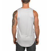Summer Workout Gym Tank Top Men Muscle Sleeveless Sportswear Shirt Fashion Clothing Bodybuilding Singlet Fitness Breathable Vest - details 6
