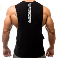 Gym Bodybuilding Workout Tank Top Male Cotton Breathable Sleeveless Slim Shirt Men Fitness Vest Summer Casual Fashion Tanktop - details 5