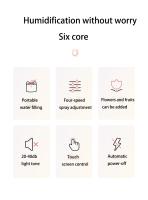 Humidificador de Aire Ultrasónico Inteligente  Gran Capacidad Aromaterapia Humidificadores Aroma Diffuser Fragrance para el Hogar con Auto Off - details 1