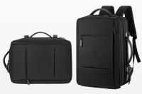 Mochila de viaje clásica para hombre, morral de negocios expandible con USB, bolsa de gran capacidad para ordenador portátil, impermeable, a la moda - details 10