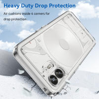 KEYSION-funda transparente a prueba de golpes para teléfono móvil, carcasa trasera de silicona TPU suave, para nada, 2 y 1 - details 2