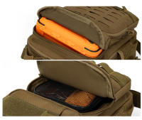 Bolsa táctica de pesca para el pecho con soportes para caña, para caza, escalada, Camping, caja Molle grande, almacenamiento, señuelo, riñonera deportiva - details 3