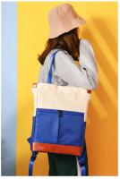 Mochila impermeable para ordenador portátil, de gran capacidad bolso de hombro, bolso de viaje portátil para mujer, Color de contraste - details 10